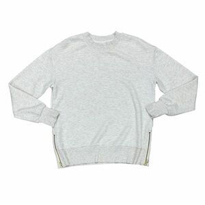 Varley Light Gray Crew Neck Sweater